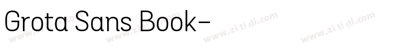 Grota Sans Book字体转换